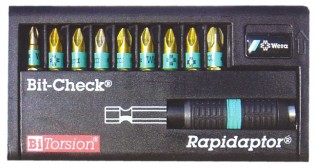 Bi-Torsion 10pce Screwdriver & Bits Kit (1/pack)