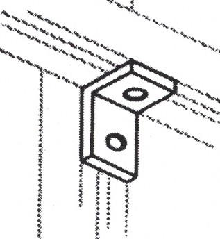 L Shaped 2Hole Framing Channel Brackets (1/pack)