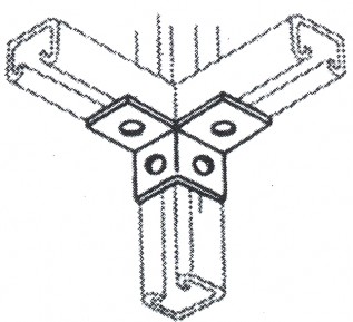 4 Hole 2 Way Framing Channel Brackets (1/pack)