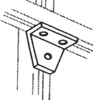 3 Hole Support Framing Channel Brackets (1/pack)