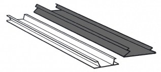 Black Plastic Cover Strip (1/pack)