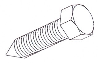 M10x40 Conepoint Framing Channel Setscrews (10/pack)