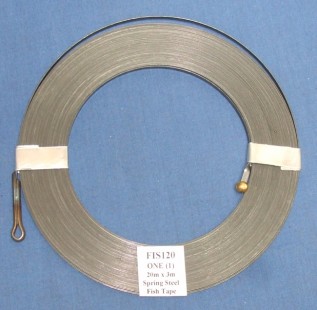 30m x 3mm Spring Steel Fish Tape (1/pack)