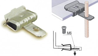 4H24i(3-8mm.) Caddy Clips (M6 Thread) (25/pack)