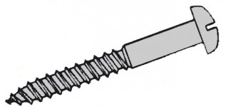 8 x 1.1/2in. Steel R/hd.Woodscrews-ZP (200/pack)