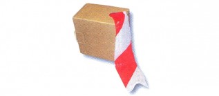 70mmx500m Zebra Tape - Red/White(Hazard Tape)  (1/pack)