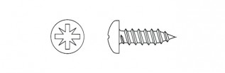 4.2x13mm Pozi Pan Head Self-Tapping Screws (200/pack)