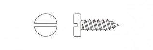 3.0x13mm Slotted Pan Head Self-Tapping Screws (200/pack)