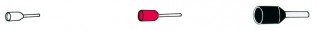 1.0 French Bootlace Crimps (Red) (100/pack)