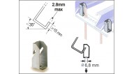 123 (2.8mm.Max.) Z-Purlin Caddy Clips (25/pack)