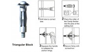 M5x40 Metal Cavity Fixings Brolly type (100/pack)