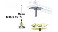 4J15M;15mm.T-Bar Caddy Clips(Without Wing Nut) (10/pack)