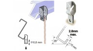 122 (2.8mm.Max.) Z-Purlin Caddy Clips (25/pack)
