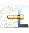 M12 Drop-in Anchors(Non-Drill)(Drill size:14mm)  (50/pack) - Click to Zoom