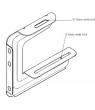Haley Suspension Bracket 150mm (1/pack) - Click to Zoom