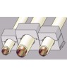 32-42mm SCH Nylon Saddle Transparent (25/pack) - Click to Zoom