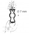812M (Locking) Caddy Clips (18-30mm.dia.) (25/pack) - Click to Zoom