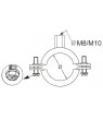 108-116mm. Pipe Clamps-Insulated (5/pack) - Click to Zoom