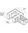 ISNM6-M6 Caddy In-situ Nuts (10/pack) - Click to Zoom