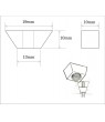 M6 BZP; Mini Wedge Nuts (25/pack) - Click to Zoom