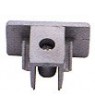 Satin Silver Lighting Track Dead End (1/pack) - Click to Zoom