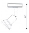 Satin Silver Dara 50W GU10 Track Light (1/pack) - Click to Zoom