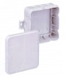 Q-12 Empty Grey 85x85x37mm.Red Range Box-KO (1/pack) - Click to Zoom