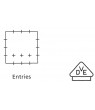 i-12 Empty Grey 85x85x37mm.Red Range Box-KO (1/pack) - Click to Zoom