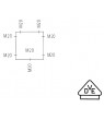 040 L Empty Grey 93x93x55mm.Abox Series Box-KO (1/pack) - Click to Zoom