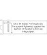 HU308J Clamp for Framing Channel (1/pack) - Click to Zoom