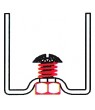 Internal 41x41mm Framing Channel Connector (1/pack) - Click to Zoom