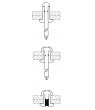 4.0x10mm. Aluminium Blind Rivets(POP Rivets)  (500/pack) - Click to Zoom
