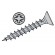 5.0 x 50 Zinc C/sk Woodscrews (200/pack)