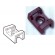 SM3 Black Cable Tie Holder Screw Fix (100/pack)