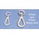 87mm Spring Swivel Hooks (1/pack)