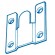 3150 Zinc Plated Flushmount Fittings (100/pack)