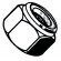 M4 Type P Nyloc Nuts-Steel (BZP) (100/pack)