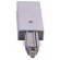 Satin Silver Right Lighting Track Live End (1/pack)