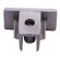 Satin Silver Lighting Track Dead End (1/pack)