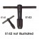 E142 Chuck Type Tap Wrench(M4-M6) (1/pack)