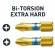 No.3x25 Phillips Bi-torsion Screwdriver Bits (1/pack)