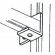 Left Hand Angled Framing Channel Brackets (1/pack)