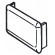 Small White Endcaps for 41x21 Channel (10/pack)