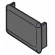 Small Black Endcaps for 41x21 Channel (10/pack)