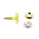 No 10 Nickel Pl Surface Screw Cups (100/pack)