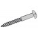 8 x 1in. Steel R/hd.Woodscrews-ZP (200/pack)